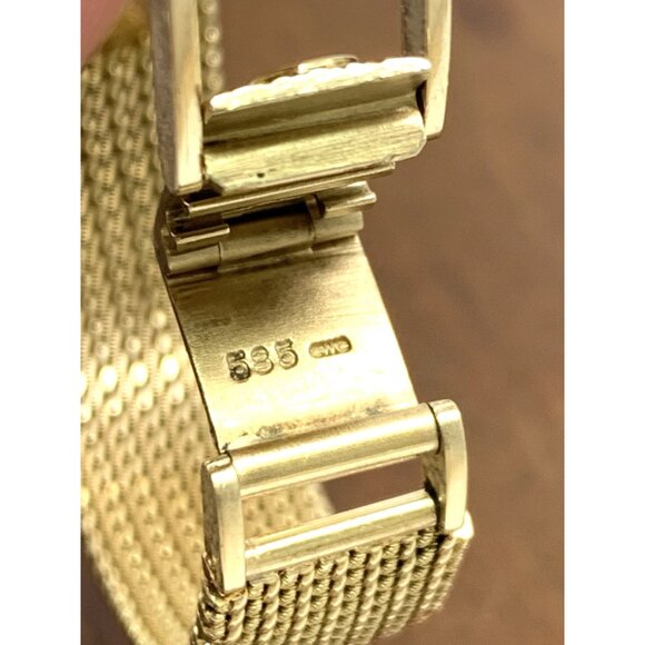 Concord Women\'s Watch 14k Yellow Gold Roman Dial Vintage Swiss Hand Wind 21mm main image 5